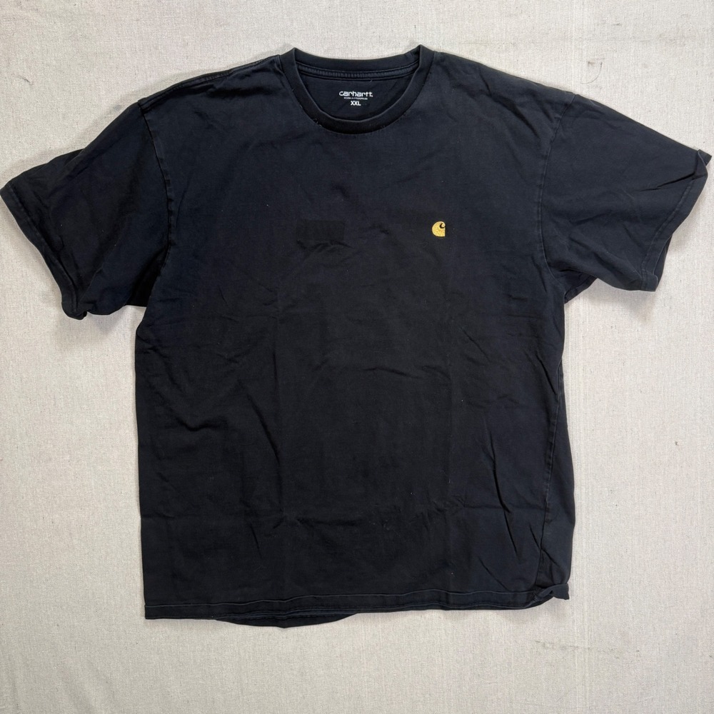 Carhartt WIP Women's‎ XXL Black Embroidered Logo Tee 24.5x25 Oversized
